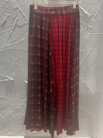 JUPE/SKIRT - RED & BROWN - 2024152