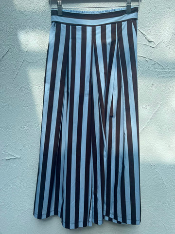 WOMEN'S PANTS - SKY BLUE & BROWN - H2117-C12
