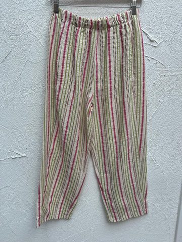 PANTALON - WHITE & PINK - 21469
