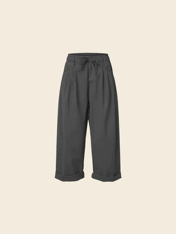 GREY STRAIGHT TROUSERS IN A SMOOTH WOOL BLEND - 900045