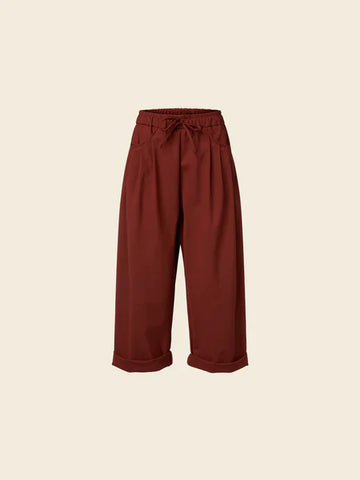 BRICKY STRAIGHT TROUSERS IN A SMOOTH WOOL BLEND - 900045