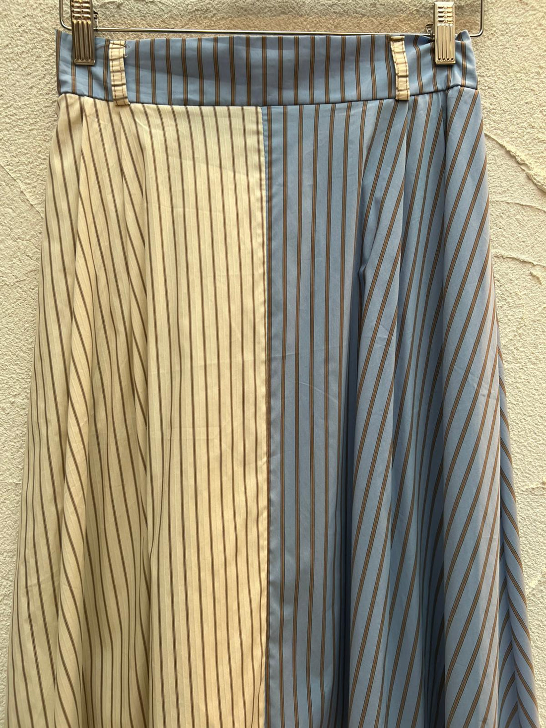 JUPE/SKIRT - BEIGE & SKY BLUE - 13626pnst