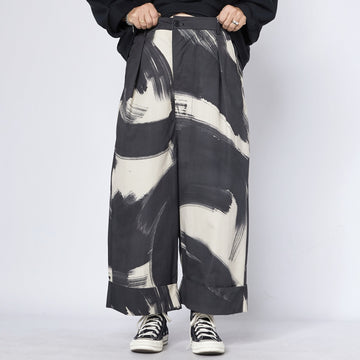 PANTALONI DONNA - BLACK & BEIGE - 925048