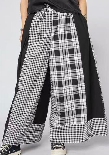 WOMAN TROUSERS - BLACK & WHITE - 926009