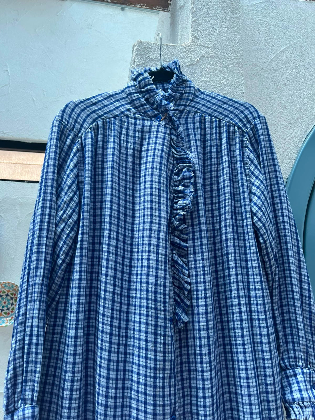 ROBE/DRESS - BLUE & WHITE - 83194