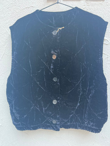 VESTE GILET - DARK BLUE - 81708