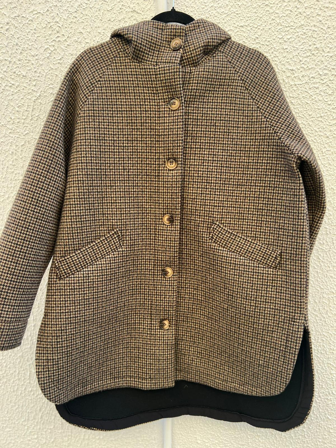 MANTEAU/PANCHO-COAT - BROWN & BLACK - BA1799