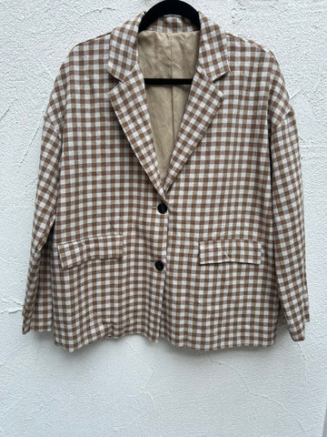 VESTE GILET - BROWN - c020018-5698