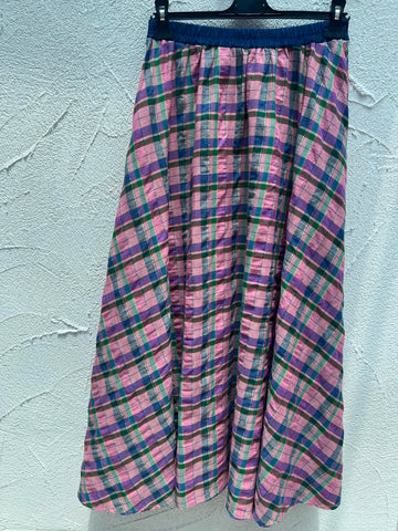 JUPE/SKIRT - PURPLE & PINK - 2024132b