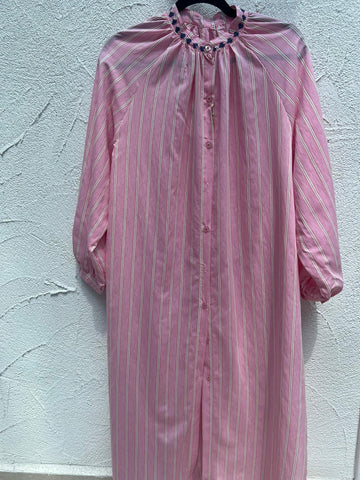 ROBE/DRESS - PINK & WHITE - ART-3836D-80020