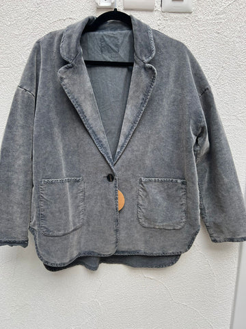 VESTE GILET - BLUE & GRAY - C0200012AAMEDO