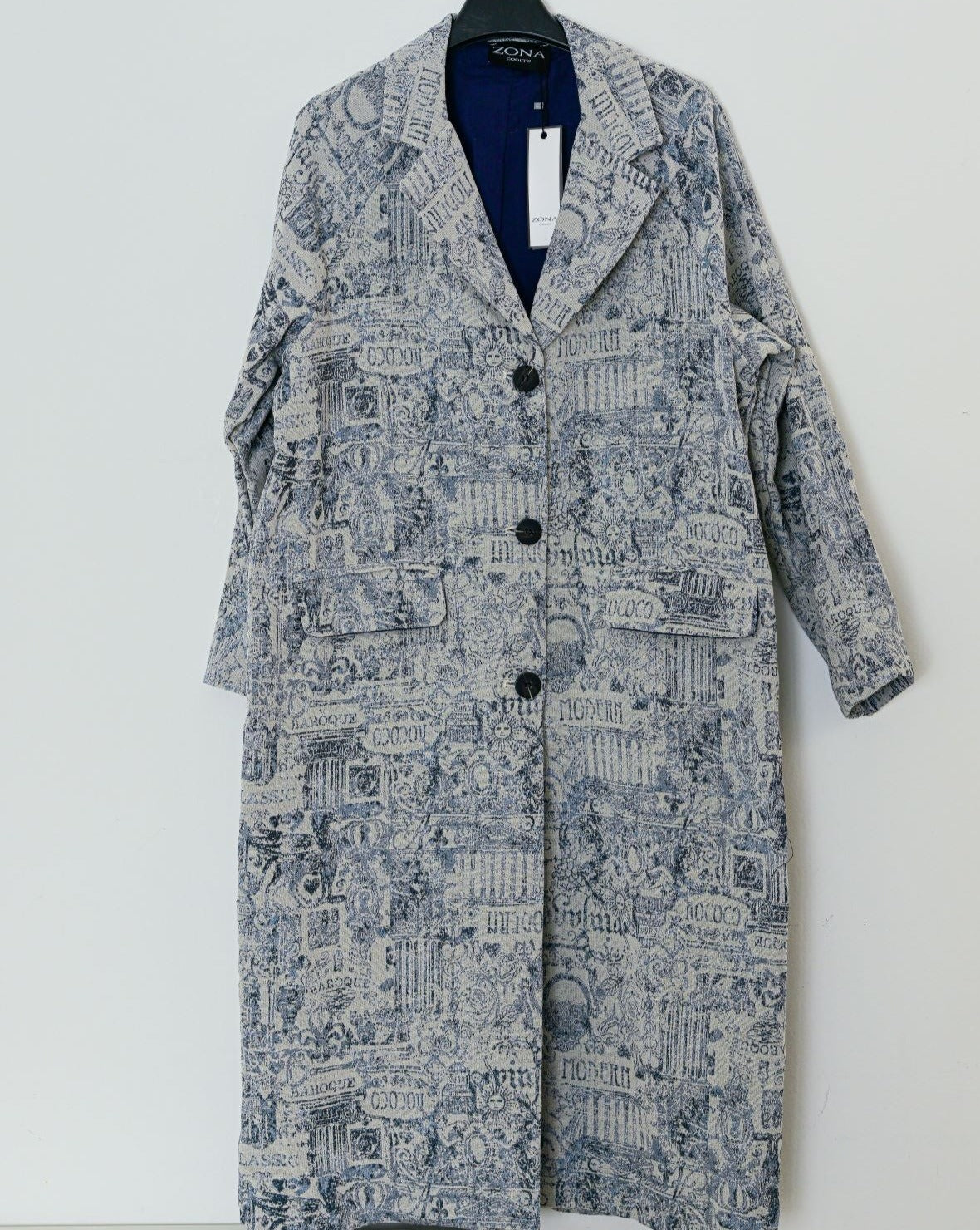 CHAQUETA LONG BLUE - M10203 -02