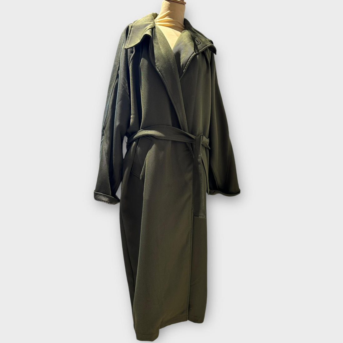 OLIVE GREEN LONG COAT 38 WD1898