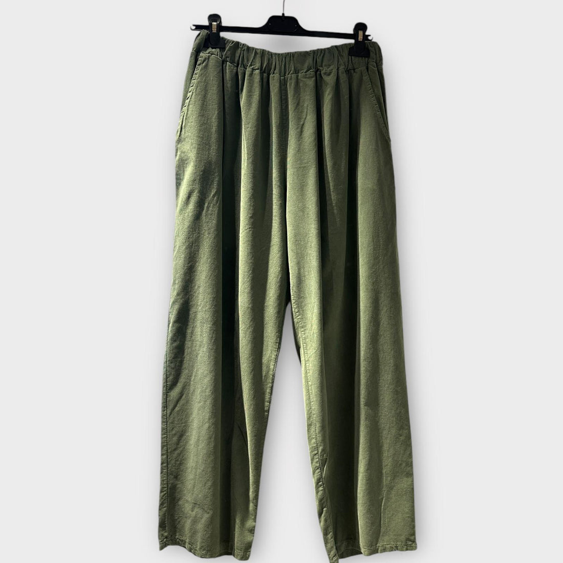 VELVET PANT Olive Green 67 23043