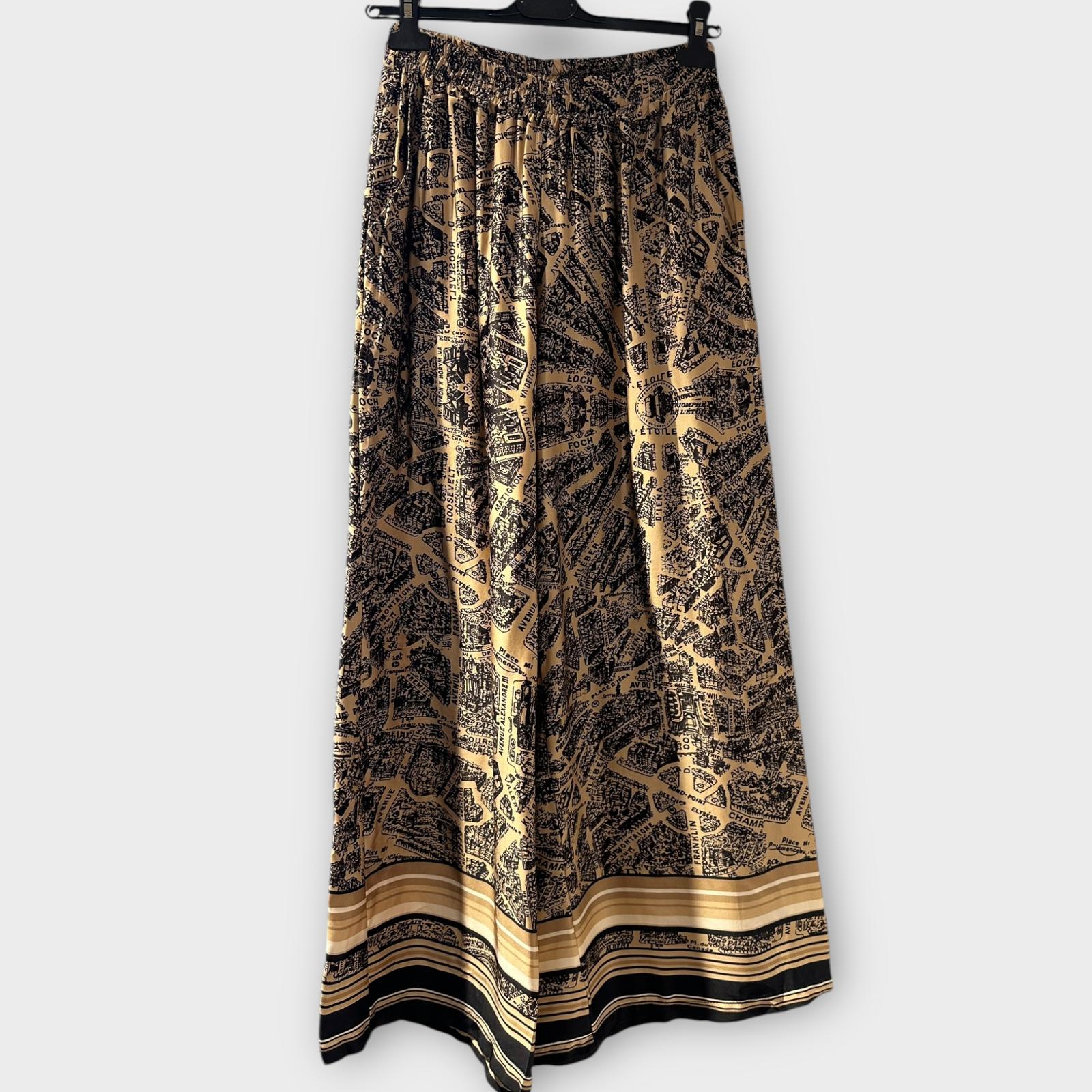 SILK PANT BROWN 16 88095