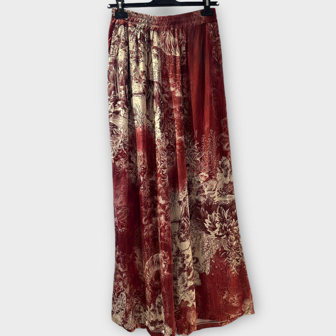 SILK PANT RED 14 88095