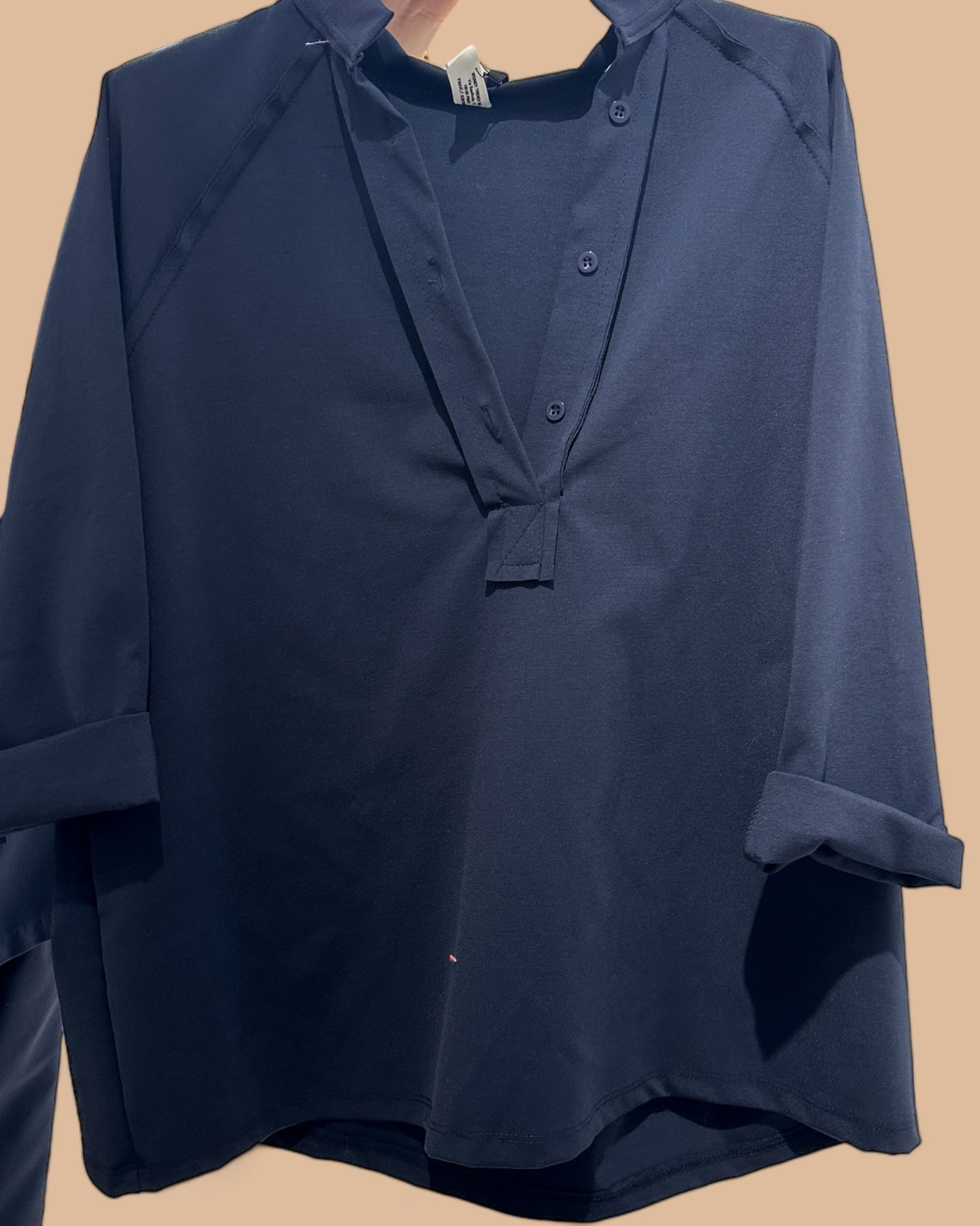 NAVY BLUE  BLOUSE - 219107