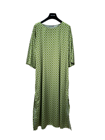 Tania Dress Light Satin- Rebus Green