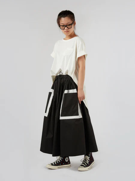 SKIRT WITH TWO-TONE POCKETS - 791962