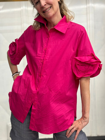 BLUSA - FUCHSIA  BLOUSE - 24017