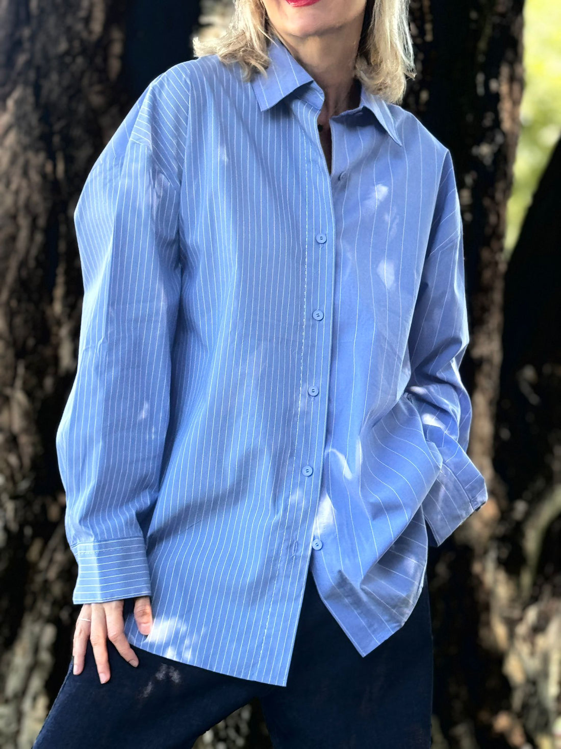 CAMISA - BLUE BUTTON SHIRT - 2329