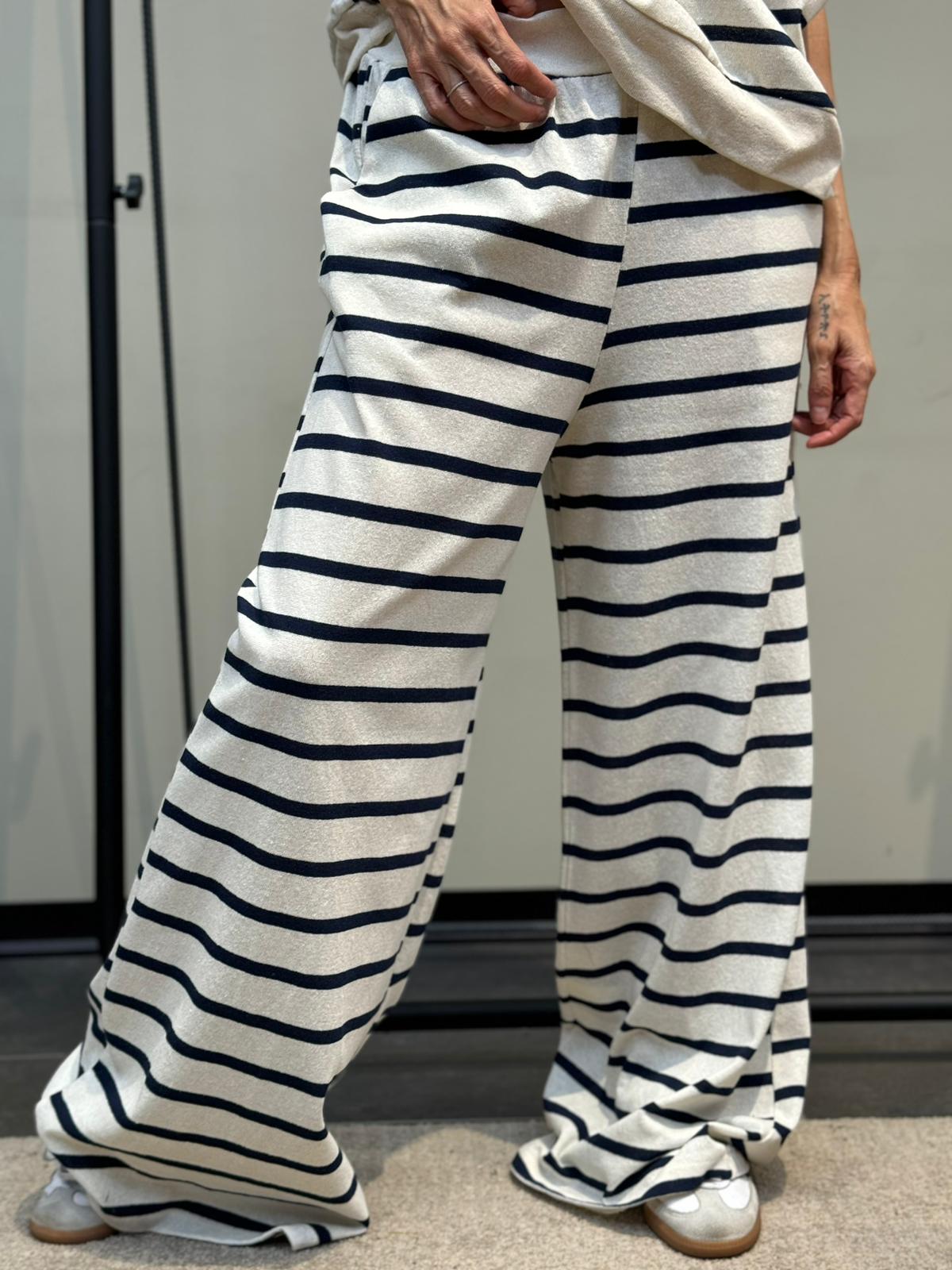 PANTALON - WHITE STRIPED PANTS - 96674