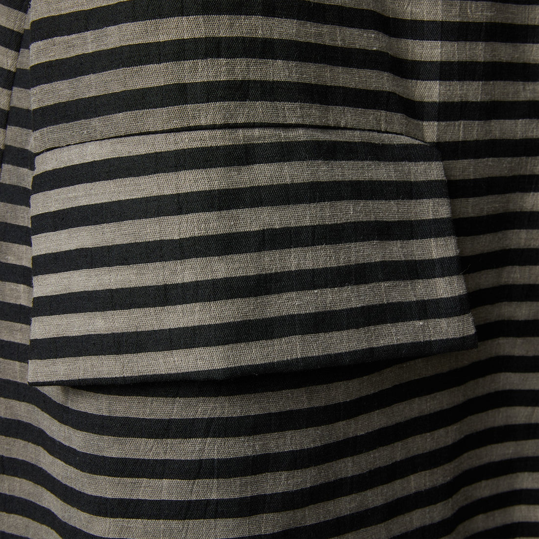 LINED JACKET IN STRIPED FABRIC - BLACK - 224322