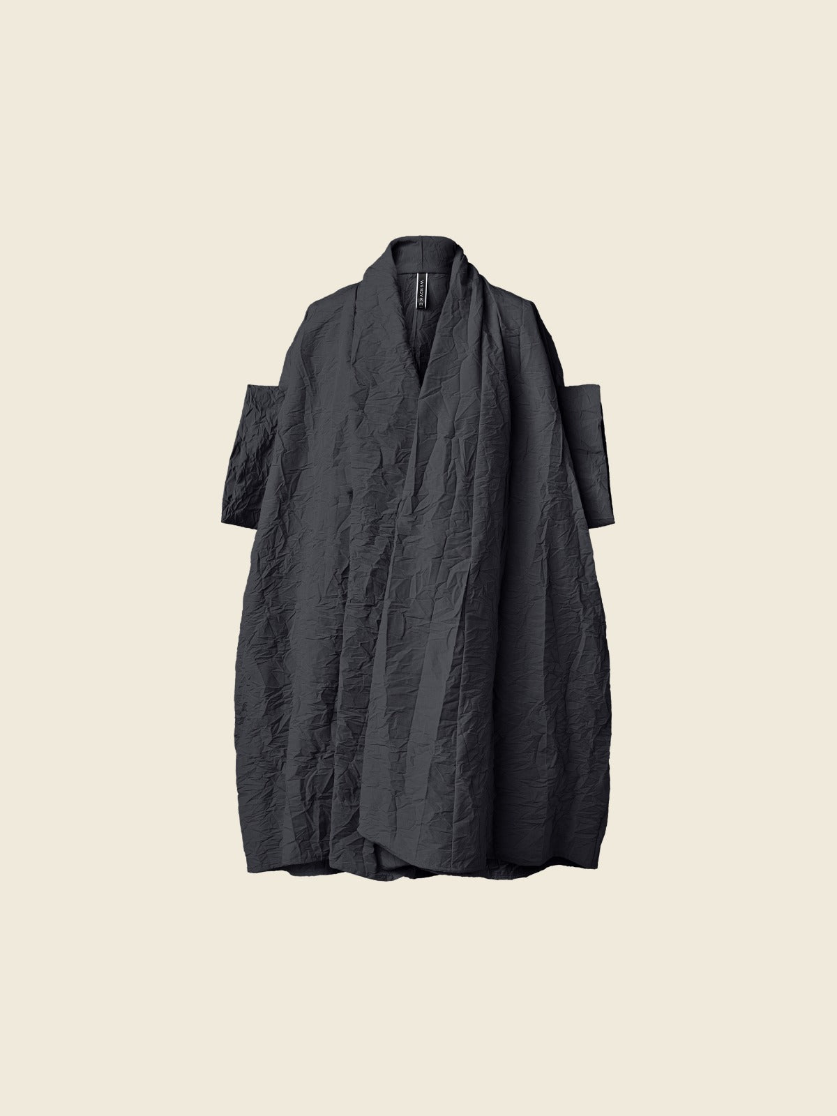 OVERCOAT NI WRINKLED FABRIC - GRAY - 124280