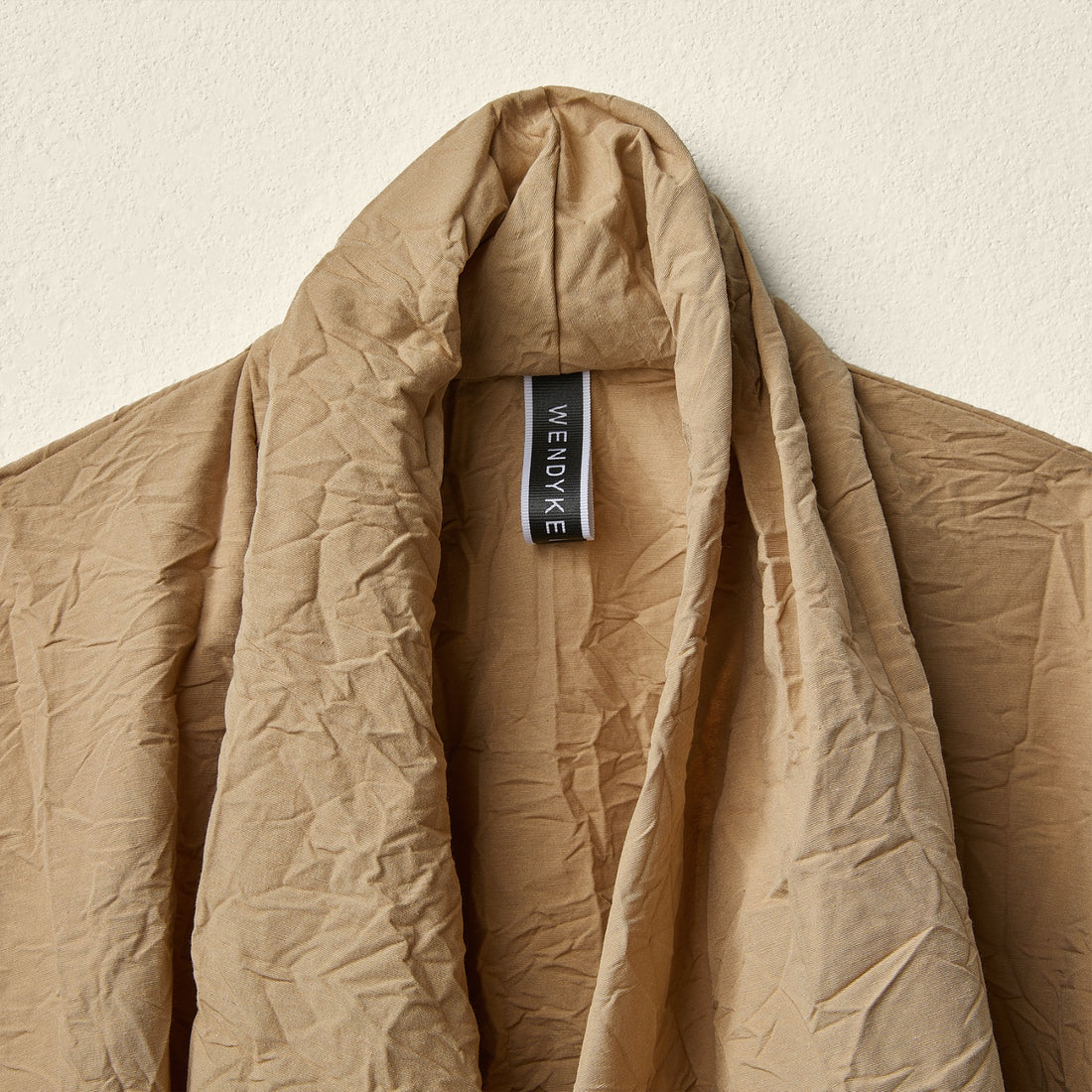 OVERCOAT NI WRINKLED FABRIC - BLACK - 124280