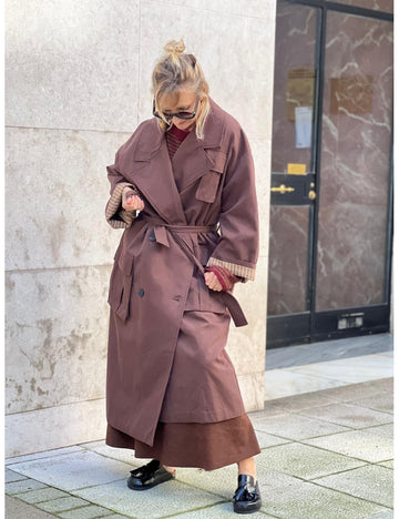 BROWN LONG COAT 75 WD1897