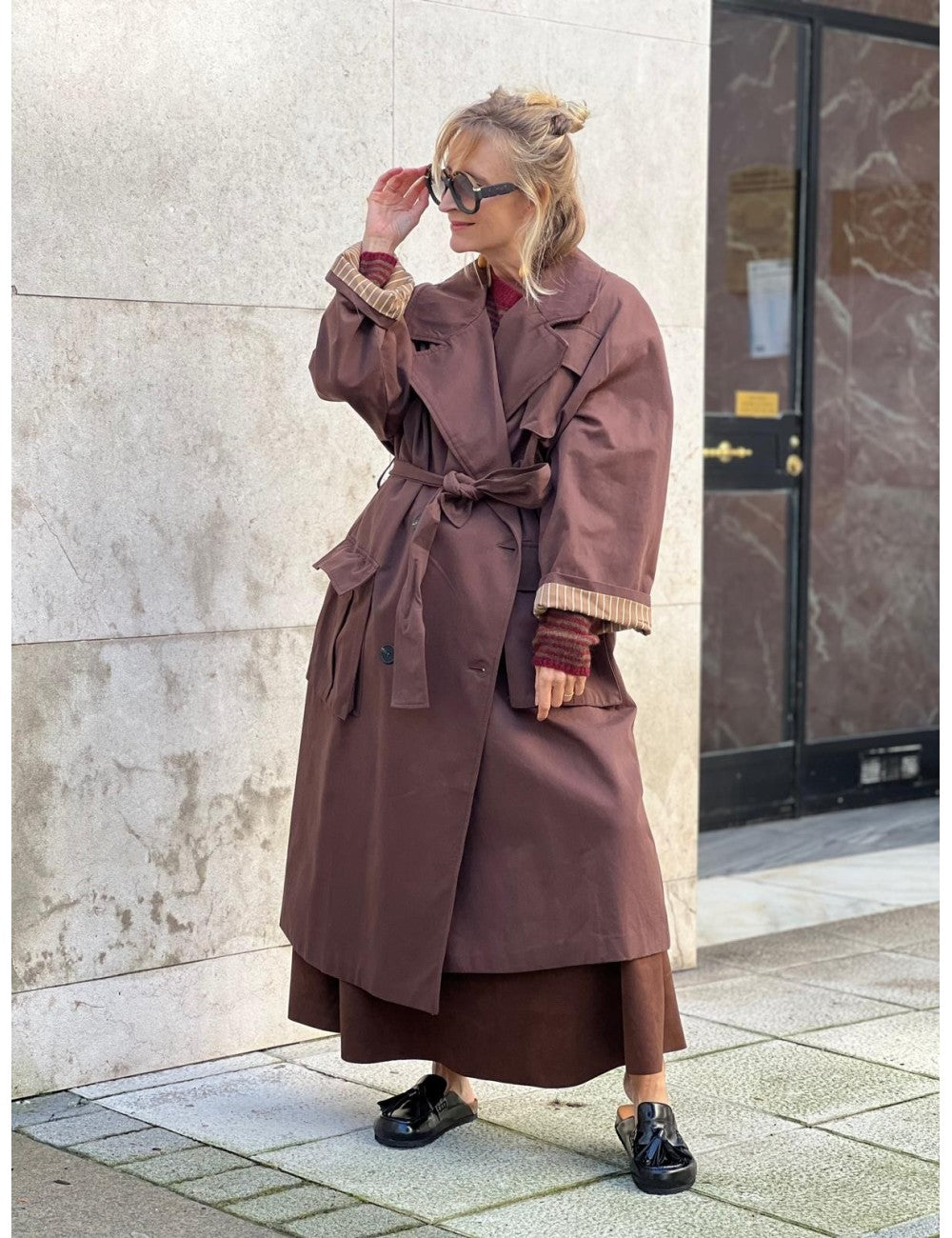 BROWN LONG COAT 75 WD1897