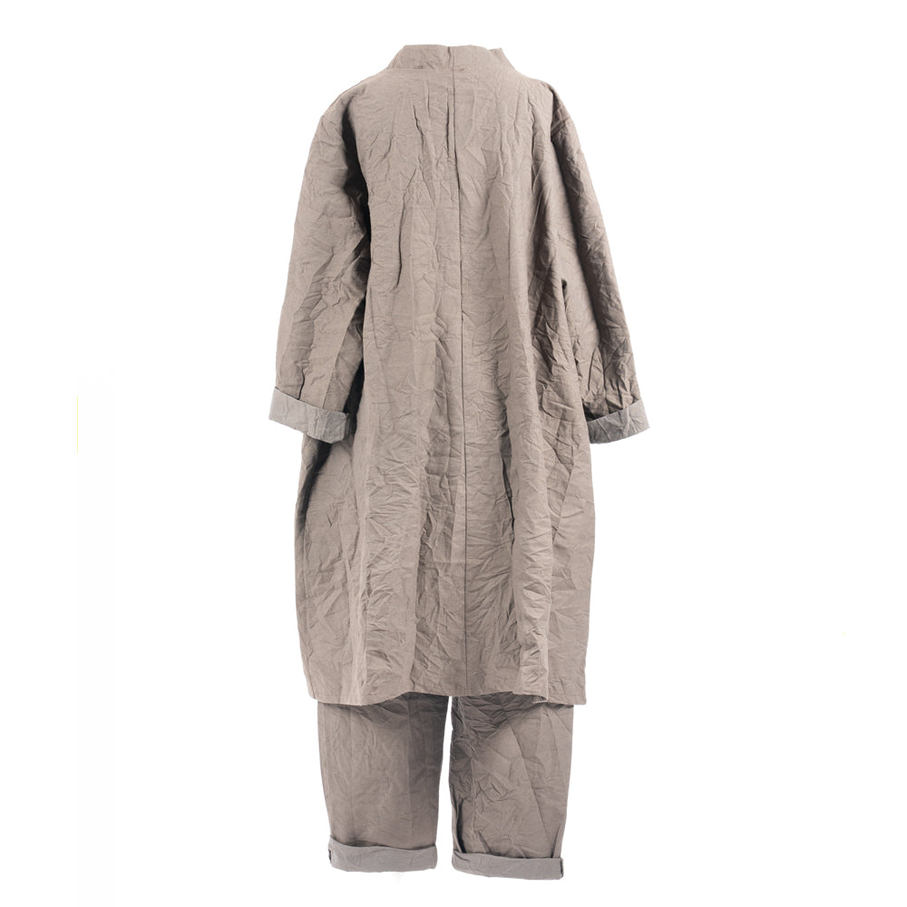 CHAQUETA LONG - 56358 - BROWN