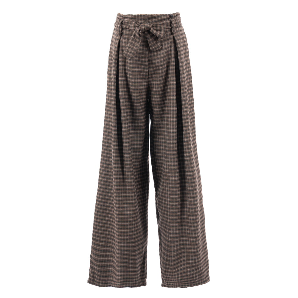 PANTALON CINTURON - 6512-c17 - DARK BROWN