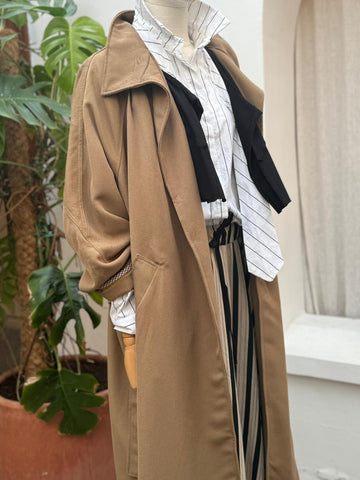 BROWN LONG COAT 34 WD1898