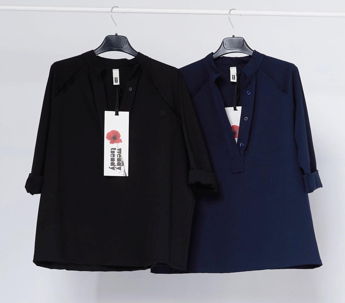 BLACK BLOUSE - 219107