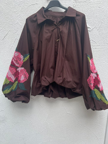 CAMICIA - BROWN - 21982