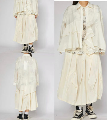 WOMAN SHIRT - CREAM - 240723