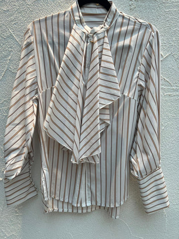 CAMICIA - BROWN & WHITE - H4744-C19