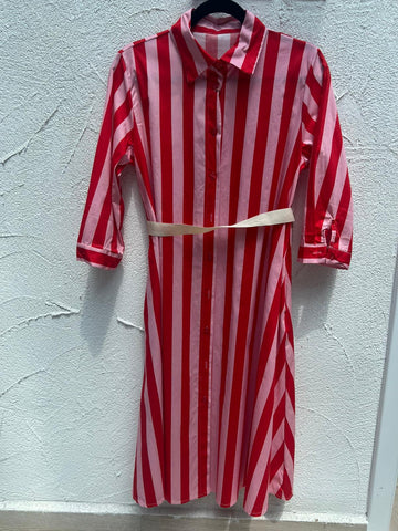 ROBE/DRESS - RED & PINK - BM110