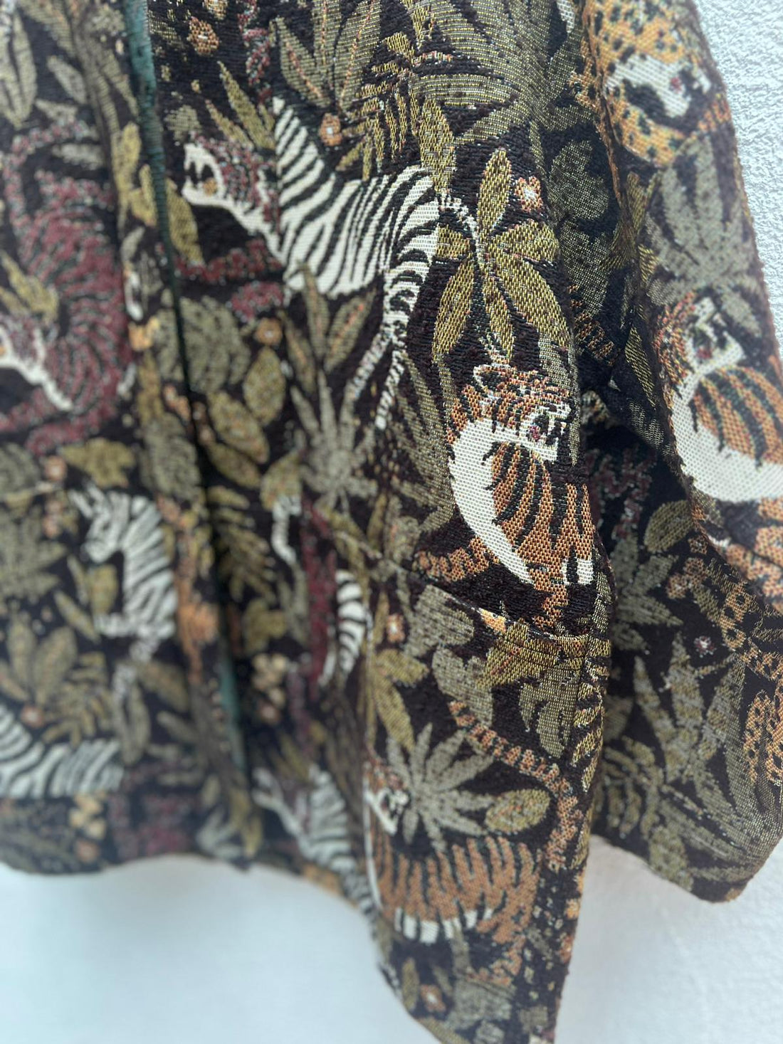 VESTE GILET - OLIVE GREEN & BROWN - 88021JQ5