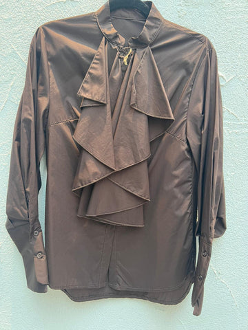 CAMICIA - DARK BROWN - H4744-C3