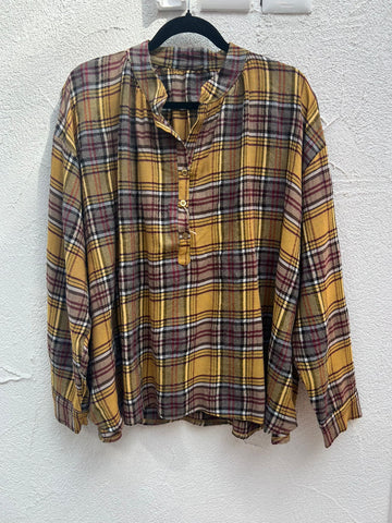 CHEMISE/TUNIQUE - YELLOW & MAROON - m19567-572