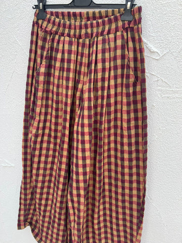 PANTALON - BROWN, MAROON & RED - 9500360a-30065
