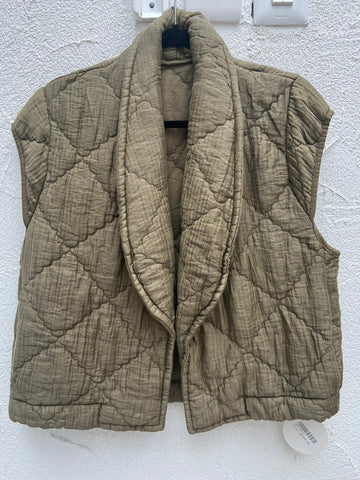 VESTE GILET - ARMY GREEN - 96014