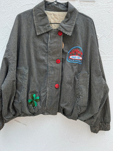 VESTE GILET - NAVY BLUE & OLIVE GREEN - 1101094newsey