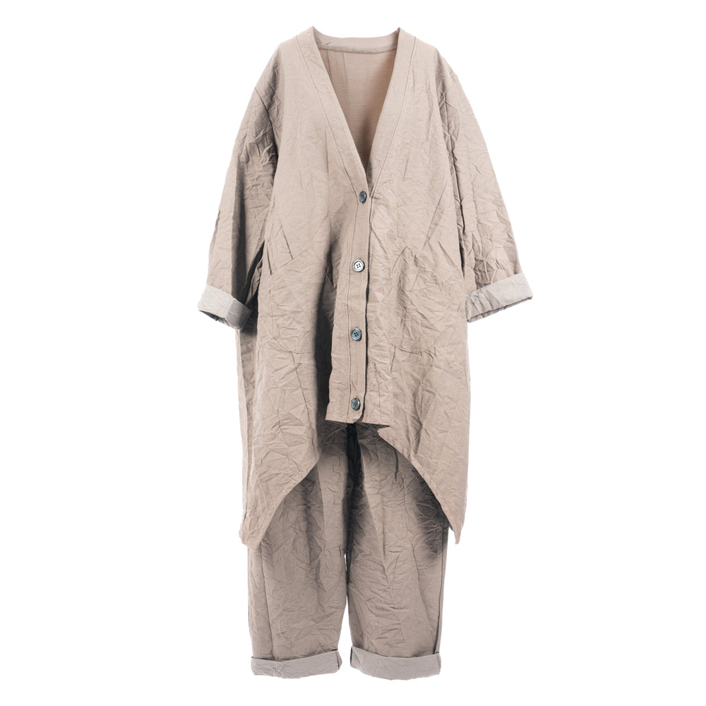 CHAQUETA LONG - 56358 - BROWN