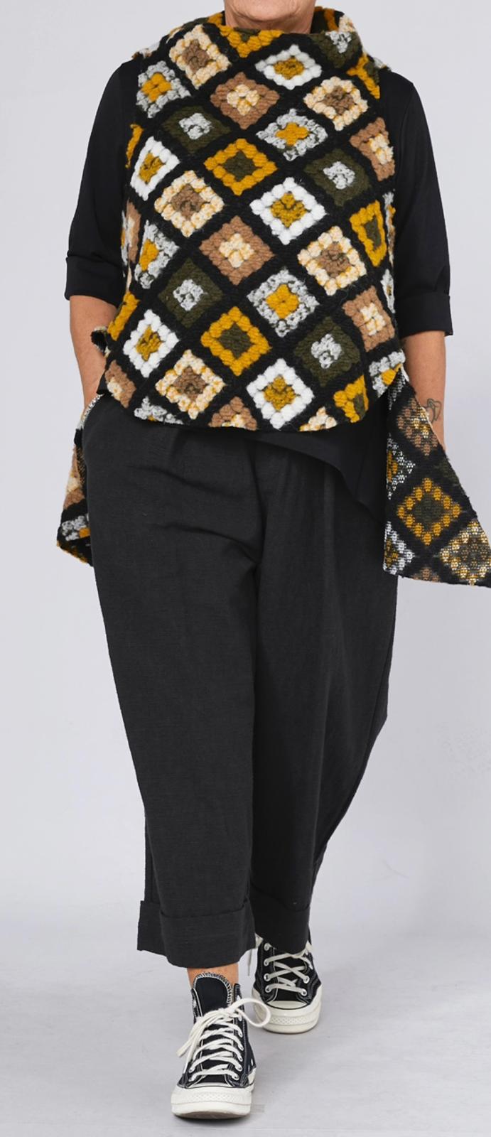 GILET DONNA - YELLOW & BLACK - 110484