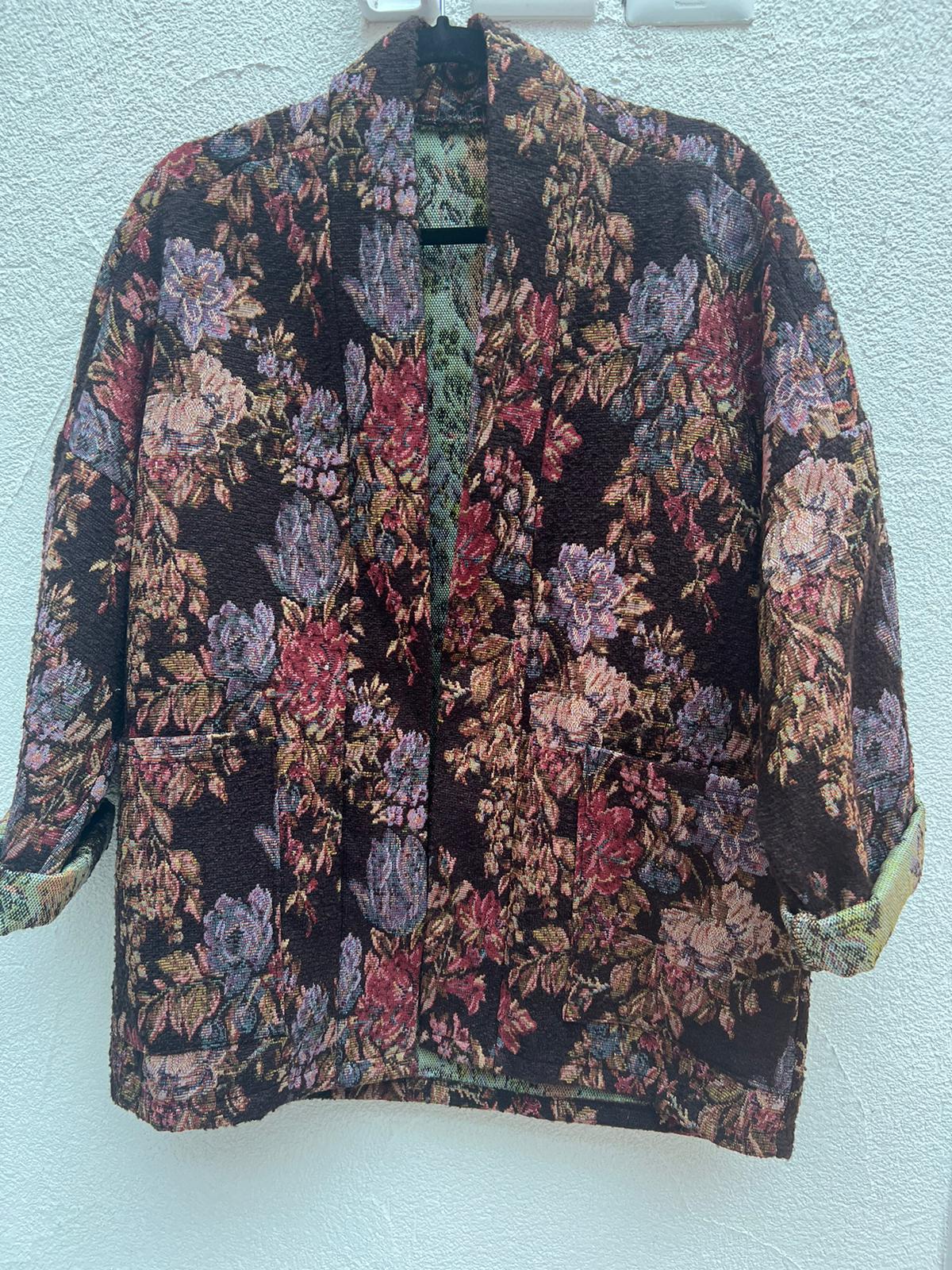 VESTE GILET - BROWN & MAROON - 88021JQ6