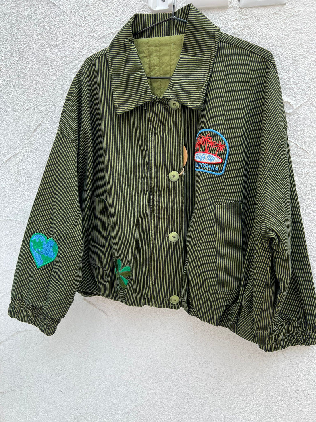 VESTE GILET - OLIVE GREEN - 1101094newsey