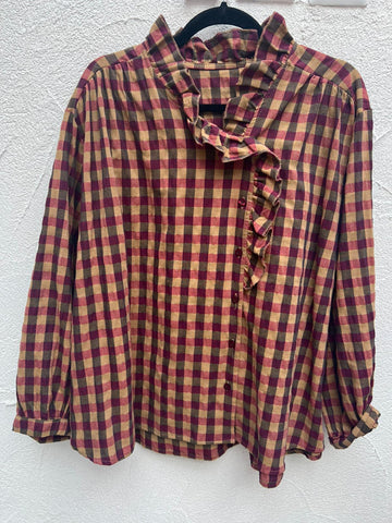 SHIRT - RED, BEIGE & GRAY - 1100931-30065ES1